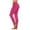 Hot Pink, variant on JJHGVB Yoga Pants Women Workout Leggings Womens Daily Solid Yoga Pants Elastic Mid Waist Workout Pants Casual Sport Trousers Leggings Compression Leggings Butt Lifting Leggings Hot Pink M
