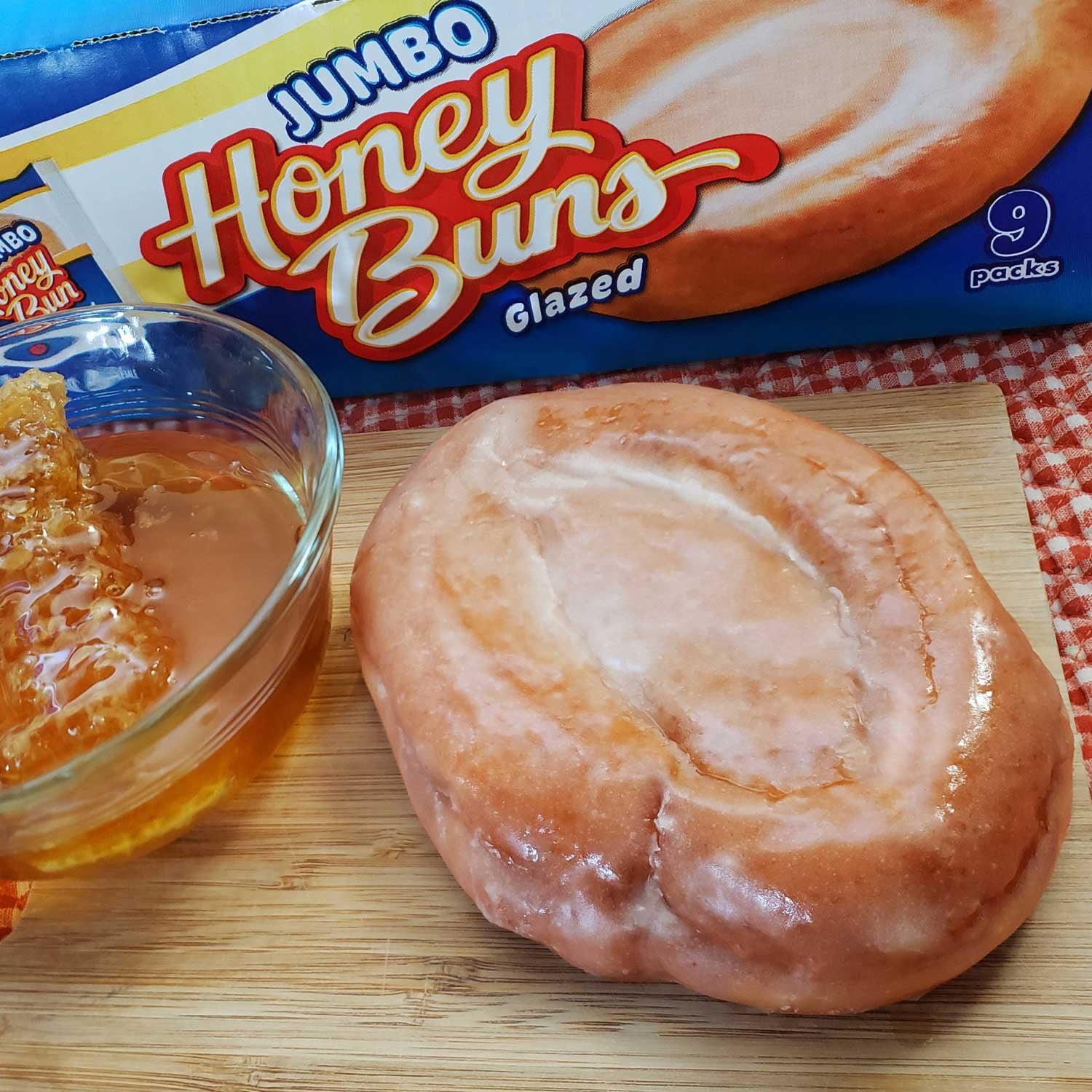 Duchess Jumbo Glazed Honey Buns, 5 oz., 12 pk with bowl by OMA