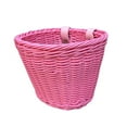 thumbnail image 5 of Washranp Woven Plastic Bike Baskets,Large Capacity Front Bicycle Basket Handlebar Storage Container with 2 Adjustable Leather Straps, 5 of 5