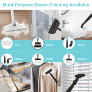 ONSON Steam Mop, 6-in-1 Detachable Handheld Steam Mop Cleaner with 2 Microfiber Pads for Hard Floor, Carpet
