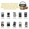 thumbnail image 6 of 10/9/8/7pcs Reusable 4-5 Cup Basket Coffee Filter Fits MrCoffee Coffee Maker And Brewer Permanent Filter Replacement Compatible With Mr Coffee Gold Basket-Style Filters, 6 of 6
