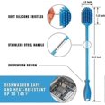 thumbnail image 4 of Silicone Bottle Cleaning Brush with Long Handle 31cm/12.5" for Baby Bottles Hydro Flask Glassware Perfect Smaller 1PC, 4 of 4