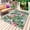 White, variant on Pink Flamingo Outdoor Rug for Patio/Deck/Porch, Non-Slip Large Area Rug 5 x 7 Ft, Summer Tropical Watercolor Plants Green Leaves Indoor Outdoor Rugs Washable Area Rugs, Camping Rug Carpet Runner