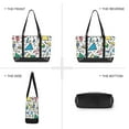 thumbnail image 6 of FORMRS Canvas Laptop Tote Bag for Women with 15.6" Computer Compartments Shoulder Handbag, Blue Triangles, 6 of 7