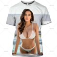 thumbnail image 3 of Camiseta con estampado 3D para hombre, ropa de calle informal, holgada, cómoda y transpirable, Bikini Sexy de verano, 3 of 5