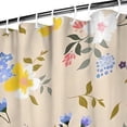 thumbnail image 3 of Pioneer Flower Floral Print Pattern Shower Curtain 72"x72" ,Bathroom Decorative Shower Curtains Set with 12 Hooks,Modern Waterproof Washable Shower Curtain, 3 of 6