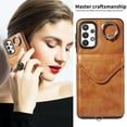 thumbnail image 4 of Allytech Galaxy A32 5G Case Wallet with Cards Holder & Detachable Shoulder Strap, Ring Holder Kickstand Vintage PU Leather Shockproof Wallet Case Cover for Samsung Galaxy A32 5G - Brown, 4 of 14
