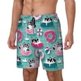 thumbnail image 2 of Uemuo Swimming Bulldog Pattern Mens Swim Trunks Quick Dry Board Shorts with Mesh Lining, Stretch Beach Shorts Quick Dry No-Chafing Board Shorts-XX-Large, 2 of 9