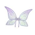 thumbnail image 4 of Ala de mariposa para niñas, fácil de poner, alas de ángel creativas para cumpleaños festivos violeta, 4 of 8