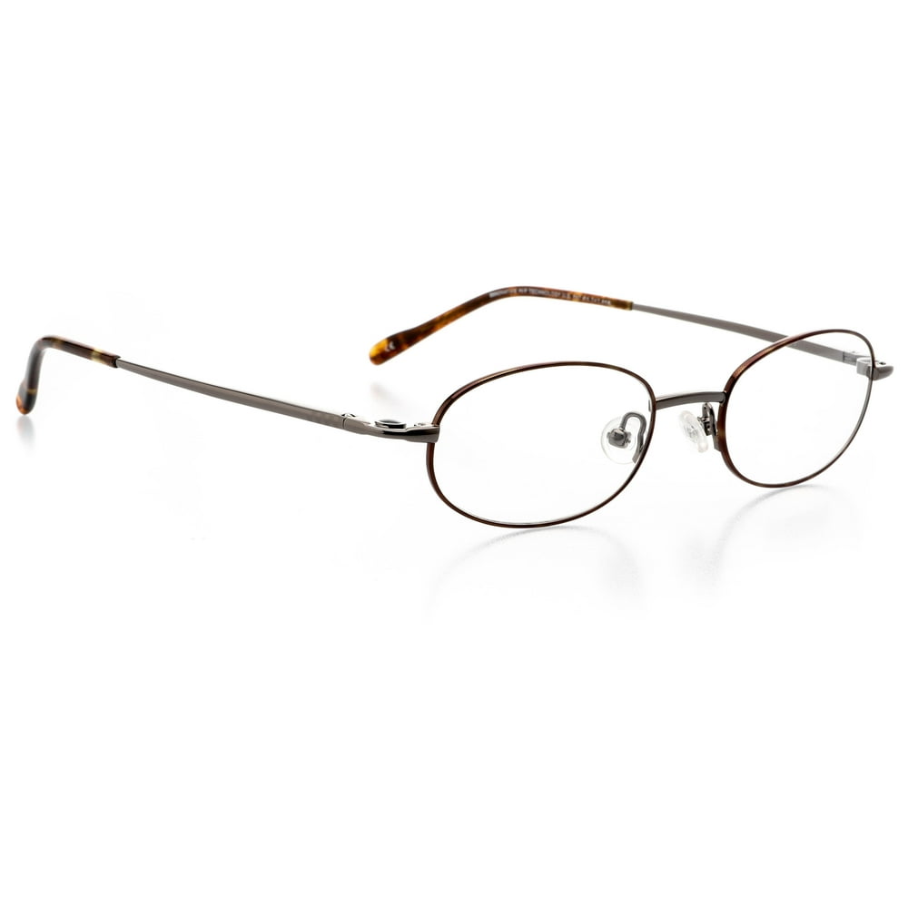 Optical Eyewear Oval Shape, Metal Full Rim Frame Prescription