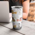 thumbnail image 4 of 20 Oz Dachshund Sport Coffee Tumbler Double Wall Insulated Stainless Steel Water Bottle | Metal Reusable Thermoses Flask with Cup Cap | Leak & Sweat Proof with Anti-Dust Lid, 4 of 7