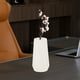 thumbnail image 4 of Jarrón decorativo de plástico de porcelana para decoración del hogar y arreglos florales, 4 of 6
