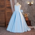 thumbnail image 6 of FYDUU Flower Girl Dress Girls Formal Wedding Pageant Gown with Back Bowknot Sleeveless Dresses A-Line Birthday Party Dress 12 Years, 6 of 9