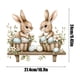 thumbnail image 3 of Pegatinas de conejito de Pascua para paredes y puertas | Vinilos removibles con flores y huevos | Decoración infantil, para dormitorio, sala de estar y baño, 3 of 6