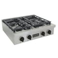 thumbnail image 5 of 30 in. Propane Gas Range Top in Stainless Steel with Tuxedo Black Knobs, 5 of 10