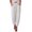 White, variant on Women's Quilted Jogger Pants Solid Color Elastic Waist Side Pockets Elastic Cuffs Trousers