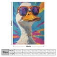 thumbnail image 4 of Orinice Cute Goose Blanket,Colorful Cartoon   Throw Blankets,Soft Warm Lightweight Cozy Plush Animal Throws for Bedroom Sofa Home Decor Gifts for Women Girls  40x50in, 4 of 6