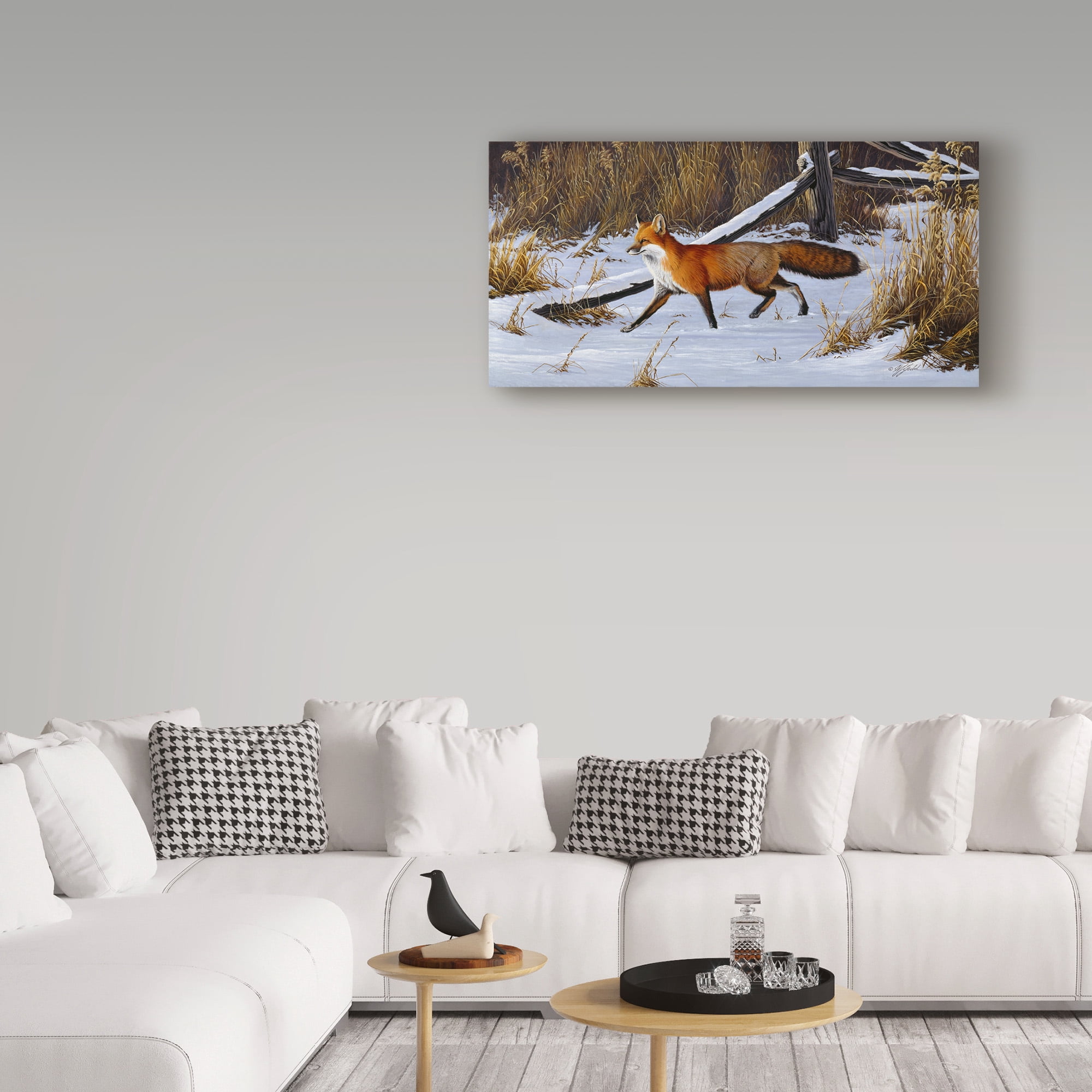 Trademark Fine Art 'Fox Trot Red Fox' Canvas Art by Wilhelm Goebel
