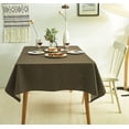thumbnail image 4 of Dabuda Rectangle Tablecloth Waterproof Polyester Table Cloths Wrinkle-Free Washable Table Cover for Dining,picnic,Party,Buffet,Wedding,Indoor and Outdoor(coffee, 55×55 Inch,4seats), 4 of 7