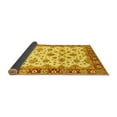thumbnail image 2 of Ahgly Company Indoor Square Oriental Yellow Traditional Area Rugs, 3' Square, 2 of 4