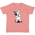 thumbnail image 3 of Inktastic B/W Frenchie (Darks) Boys or Girls Toddler T-Shirt, 3 of 5