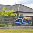 thumbnail image 3 of Lsque Stained Glass Ocean Wave Pattern Party Banner, Festive Banner , Holiday Celebrations and Events for Carnival Birthday Party Festival Decorations-Small, 3 of 8