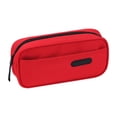 thumbnail image 3 of Canvas Pouch with Zipper, Large Utility Storage Bag and Pencil Organizer, Lightweight Multi Compartment Case for Stationery Pens Art Supplies Makeup and Small Accessories, 3 of 4