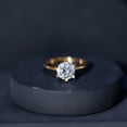 thumbnail image 6 of Certified Lab Grown Diamond 2 Carat Engagement Ring, EF-VS Quality - Ready To Gift, 14K Yellow Gold, US 9.50, 6 of 8