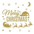 thumbnail image 1 of Winter Christmas Day Gold Glittering Wall Sticker Window Glass Door Removable Sticker Home DIY Decoration, 1 of 7