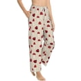 thumbnail image 6 of Salouo Ladybug With Mushroom Print Women's Pajama Pants Casual Loose Sweatpants PJs Flowy Pants Drawstring Palazzo for Women Wide Leg Pants Lounge Pajama -X-Large, 6 of 8