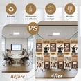 thumbnail image 5 of Vintage Coffee Window Privacy Film, Farmhouse Retro Art Coffee Beans Static Cling UV Sun Blocking Heat Control Window Tint Day and Night, Non-Adhesive One Way Windows Privacy Cover 17.7''x39.3'', 5 of 7