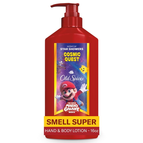 Old Spice Hand and Body Lotion for All Skin Types, Cosmic Quest, Old Spice x The Super Mario Galaxy Movie, 16oz