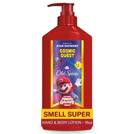 Old Spice Hand and Body Lotion for All Skin Types, Cosmic Quest, Old Spice x The Super Mario Galaxy Movie, 16oz