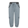 thumbnail image 4 of Women's Cargo Capri Hiking Pants Loose Lightweight Outdoor Quick Dry joggers pants Athletic Travel Casual Comfy Pockets, 4 of 5