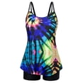 thumbnail image 4 of ibiyuan Plus Size Tankini Swimwear 2 Piece Bathing Suit Flowy Swim Tops with Boy Shorts 2026 Modest Swimwear Floral Print Women Swimsuits,Multicolour, 4 of 4