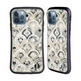 thumbnail image 1 of Head Case Designs Officially Licensed Micklyn Le Feuvre Marble Patterns Monochrome Art Deco Tiles Hybrid Case Compatible with Apple iPhone 12 / iPhone 12 Pro, 1 of 7
