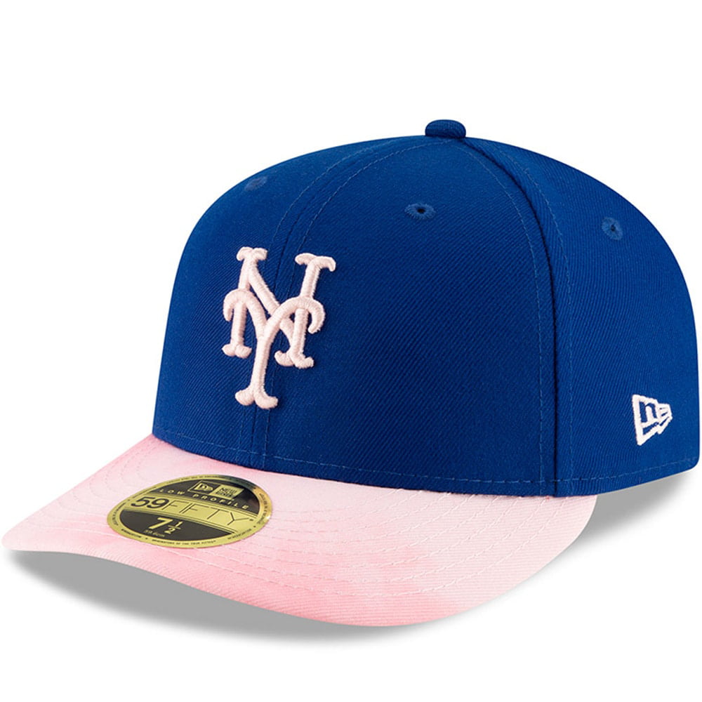 Pink fitted hat