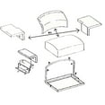 thumbnail image 6 of RAParts PV834 New Seat Cushion Assembly Fits John Deere 350-B 350C 450-B 450C 450D 550 +, 6 of 11