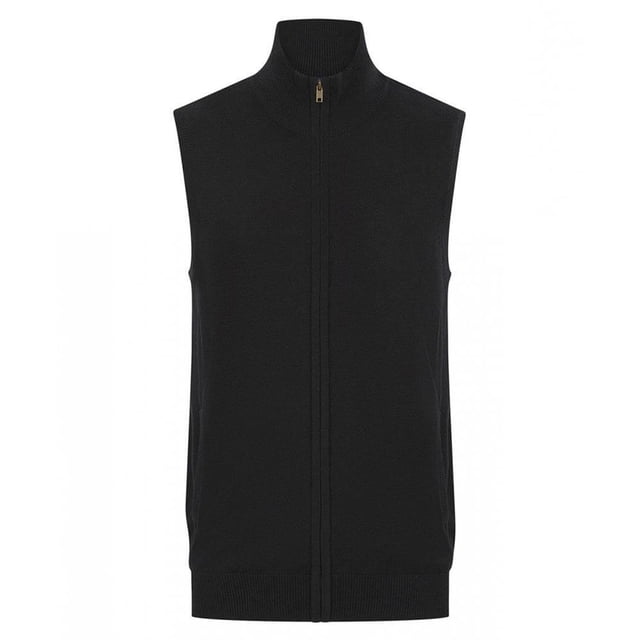 Henbury Pull Sans Manches à Fermeture Éclair pour Hommes