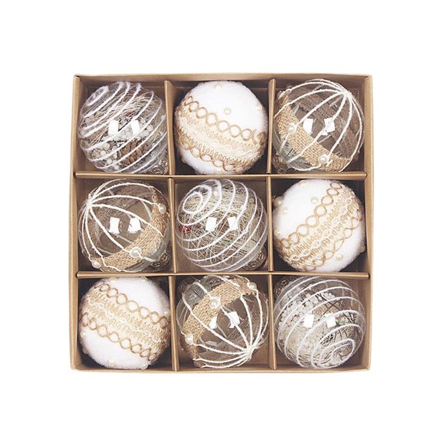 Adornos de bolas de Navidad brillantes Advancent Kits de decoración para fiestas tamaño D2