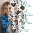 thumbnail image 3 of Blackout Kids Curtains,Dachshund Dog Boston Terrier Dog Childrens Insulated Curtains Set Of 2,Bedroom Essentials,Toddler Room Decor 42x84in(106x213cm), 3 of 4