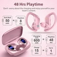 thumbnail image 6 of Wireless Earbuds Bluetooth Headphones 48hrs Play Back Sport Earphones with LED Display Over-Ear Buds with Earhooks Built-in Mic Headset for Workout, 6 of 6