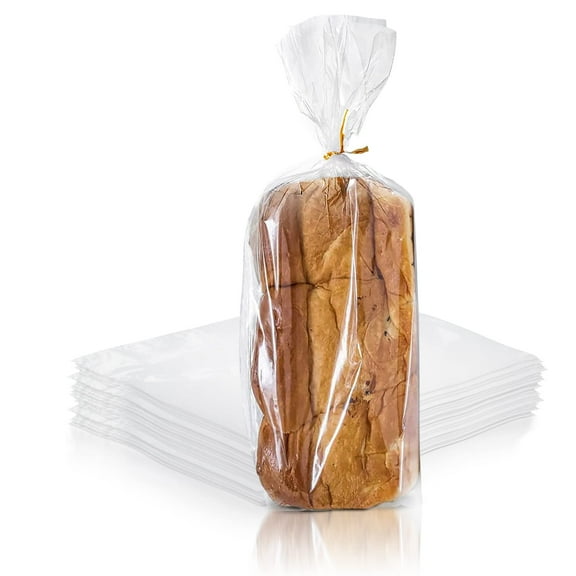 PUREVACY Poly Bakery Bread Bags 12 x 6 x 24. Pack of 1000 Jumbo Bread Loaf Packing Bags 12x6x24 Clear Gusseted Bags. Ultra Thin Polyethylene Bags 1 Mil for Home Bakeries; Food Industry