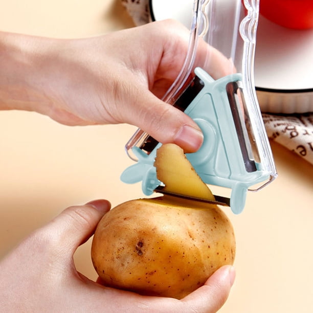 Kitchen Home Fruit Potato Peeler Apples Scraper Multi-functional 3-in-1 Peeling Tool