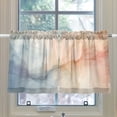 thumbnail image 4 of Ryvnso Watercolor Liquid Half Curtains Sets Tier 2 Panels Short Curtain Rod Pocket 27"W x 36"L, 4 of 7