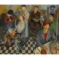 thumbnail image 2 of Isaac Soyer 14x12 Black Ornate Wood Framed Double Matted Museum Art Print Titled: Art Beauty Shoppe (1934), 2 of 5