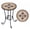 D, variant on Mosaic Side Table - Small Patio Outdoor Table Indoor Folding Round End Table with Plant Stand