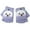 Purple, variant on Winter Gloves Fold-over Half-finger Knitted Gloves Cute Cartoon Pattern Windproof Soft Thermal Gloves Breathable Mittens