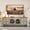 Antique Natural, variant on DRNANLIT 60" Farmhouse TV Stand with 4 Drawers & 2 Glass Doors, Rustic Wood Media Console, Distressed Entertainment Center, Ancient White