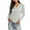 Gray 01, variant on AKOEE Trendy Knit Cardigans for Women Lightweight Casual 3/4 Sleeve Button Down Scalloped Shrugs Sweater Tops (2XL, Green)